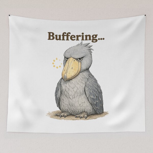 Item preview, Buffering... Shoebill T-Shirt | Funny Shoebill Bird | Cute Introvert & Slow Life Gift designed and sold by Little Moments Co..