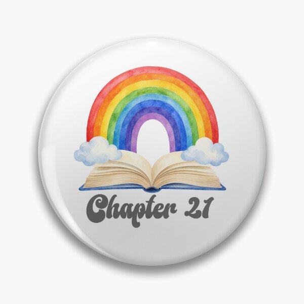 Item preview, CHAPTER 21 Watercolor Rainbow Open Book Birthday designed and sold by JaymeOctober.