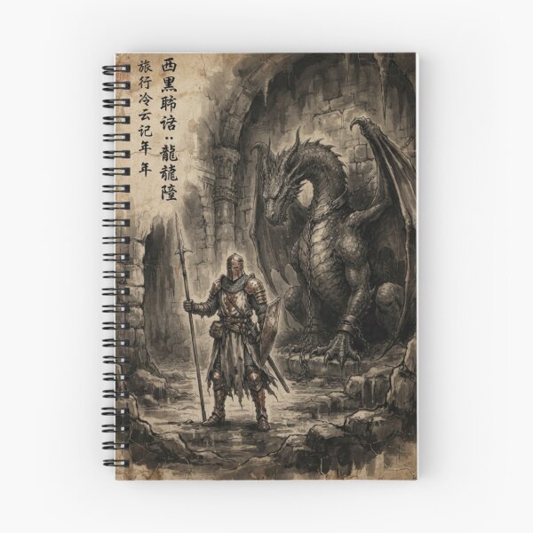 Item preview, Knight Guarding the Dungeons Sumi-e Ink Wash designed and sold by DuckOddity.