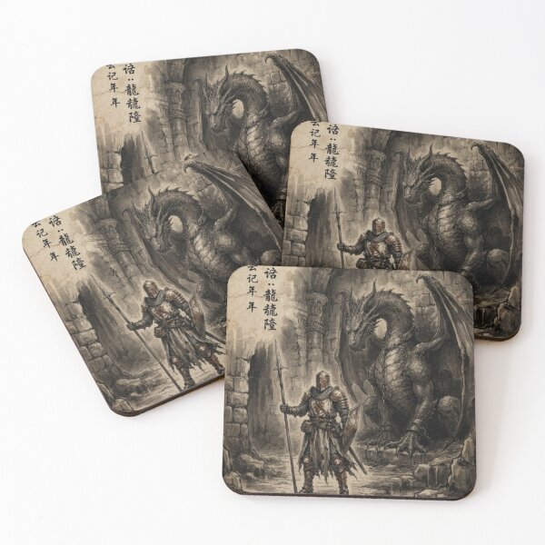 Item preview, Knight Guarding the Dungeons Sumi-e Ink Wash designed and sold by DuckOddity.