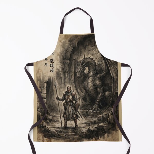 Item preview, Knight Guarding the Dungeons Sumi-e Ink Wash designed and sold by DuckOddity.
