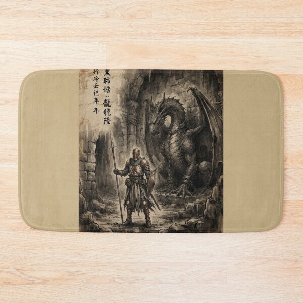 Item preview, Knight Guarding the Dungeons Sumi-e Ink Wash designed and sold by DuckOddity.