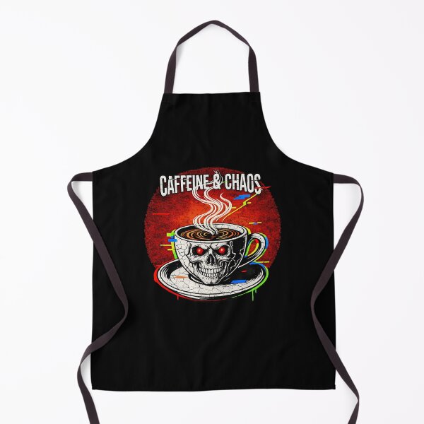 Item preview, Caffeine & Chaos | Edgy Skull Coffee Cup & Glitch Art designed and sold by Cree8if.