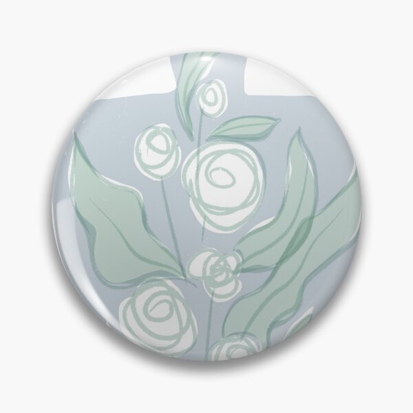 Item preview, White rose vase designed and sold by Dori Sparrow.