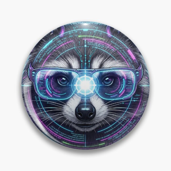 Item preview, CP-002 | Hacker Raccoon | Futuristic Cyber Security Animal designed and sold by D4NC1G3R.