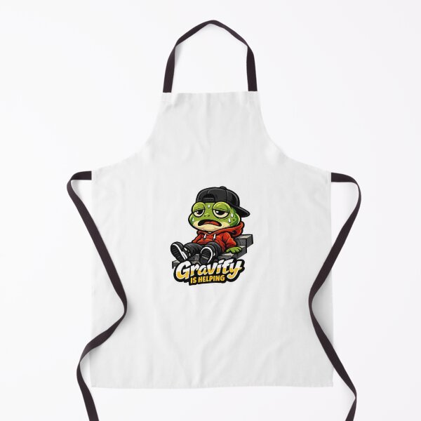 Item preview, Gravity Is Helping Frog – Funny Leg Day Cartoon Mascot Sticker designed and sold by Aesthicer.