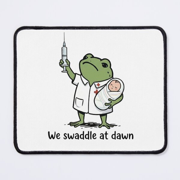 Item preview, We Swaddle At Dawn Shirt, Funny NICU Nurse Frog designed and sold by To101ARt.