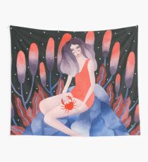 Zodiac - Cancer astrology illustration Wall Tapestry
