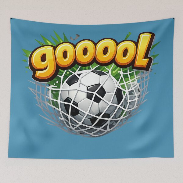 Item preview, Goool! Soccer Ball in Net Cartoon designed and sold by digitalbob60.