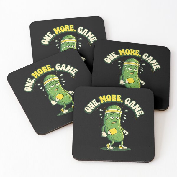 Item preview, One More Game Funny Pickleball Pickle designed and sold by InkStormPro.