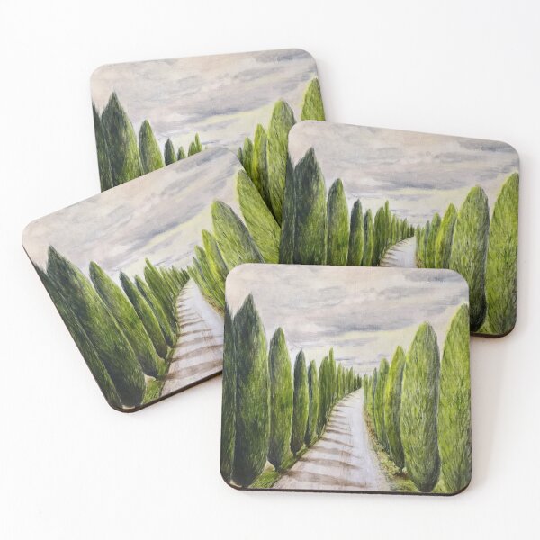 Item preview, TUSCAN CYPRESS ROAD | Original Oil Painting by Svetlana Shavrina | Italian Landscape designed and sold by Baroness Swan.