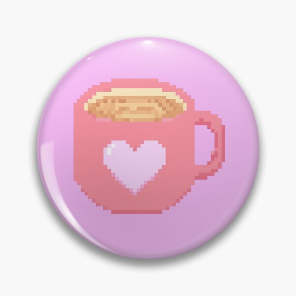 Artikelvorschau, Pixel Heart Kaffeetasse entworfen und verkauft von tamsclub.