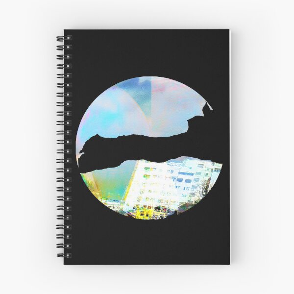 Item preview, Psychedelic City Silhouette – Round Lo-Fi Weirdcore Graphic designed and sold by MAMA LXXVIII: Art by Marsailhe Milward.
