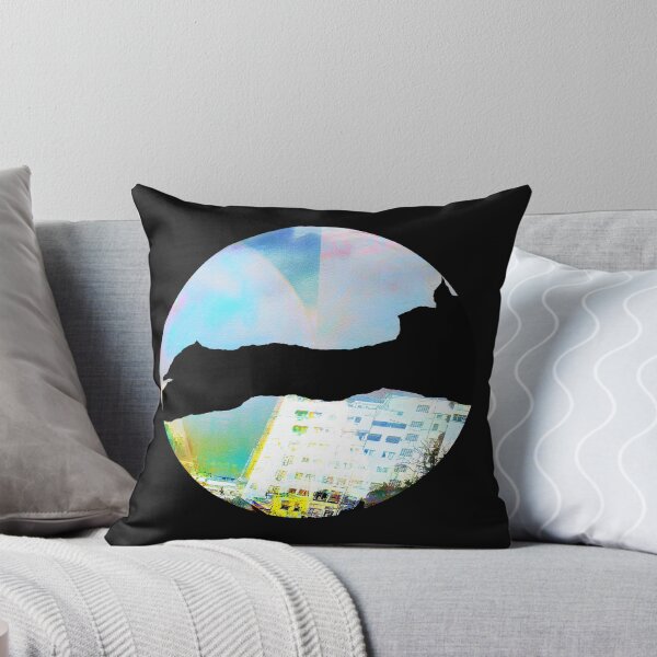 Item preview, Psychedelic City Silhouette – Round Lo-Fi Weirdcore Graphic designed and sold by MAMA LXXVIII: Art by Marsailhe Milward.