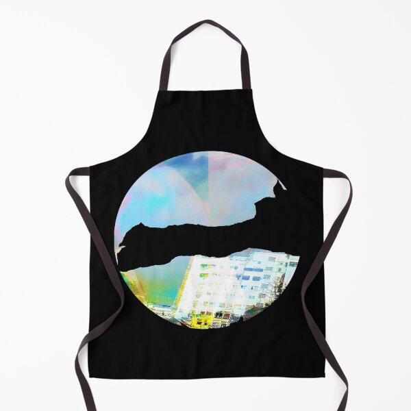 Item preview, Psychedelic City Silhouette – Round Lo-Fi Weirdcore Graphic designed and sold by MAMA LXXVIII: Art by Marsailhe Milward.