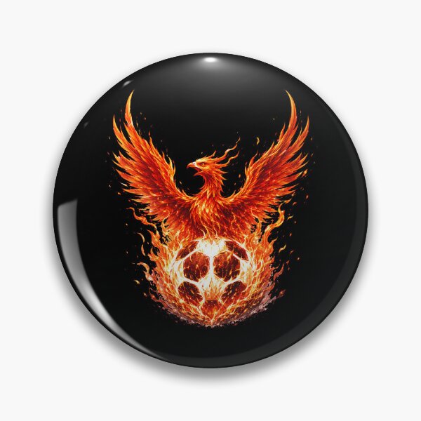 Item preview, From the Ashes — Phoenix Fire Soccer Ball Art Print | Epic Soccer Fan Gift, Mythical Football Poster designed and sold by ArtofDari.