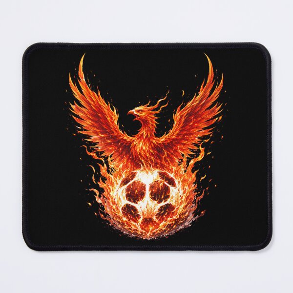 Item preview, From the Ashes — Phoenix Fire Soccer Ball Art Print | Epic Soccer Fan Gift, Mythical Football Poster designed and sold by ArtofDari.