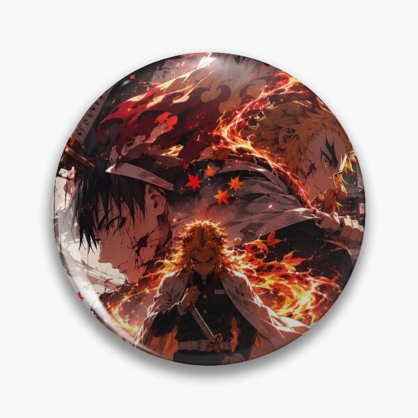 Item preview, Flame Warrior Anime Art | Fiery Samurai Poster | Epic Fire Swordsman Illustration designed and sold by Dyan4.