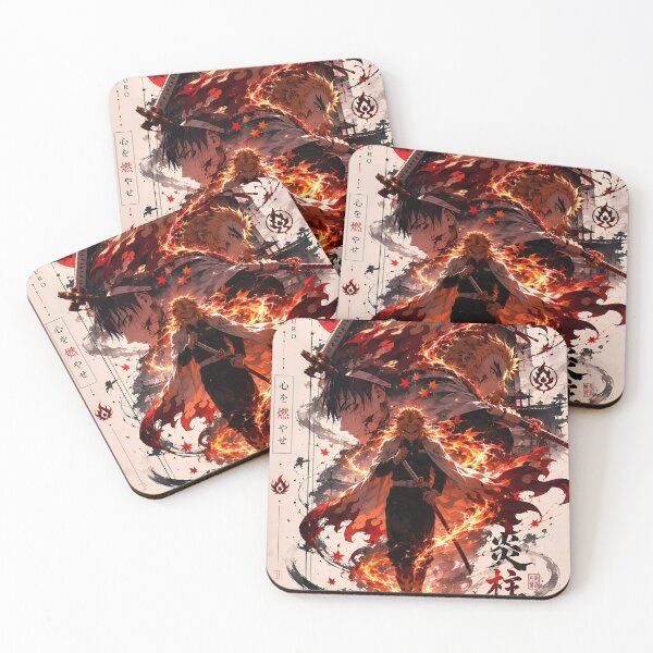 Item preview, Flame Warrior Anime Art | Fiery Samurai Poster | Epic Fire Swordsman Illustration designed and sold by Dyan4.