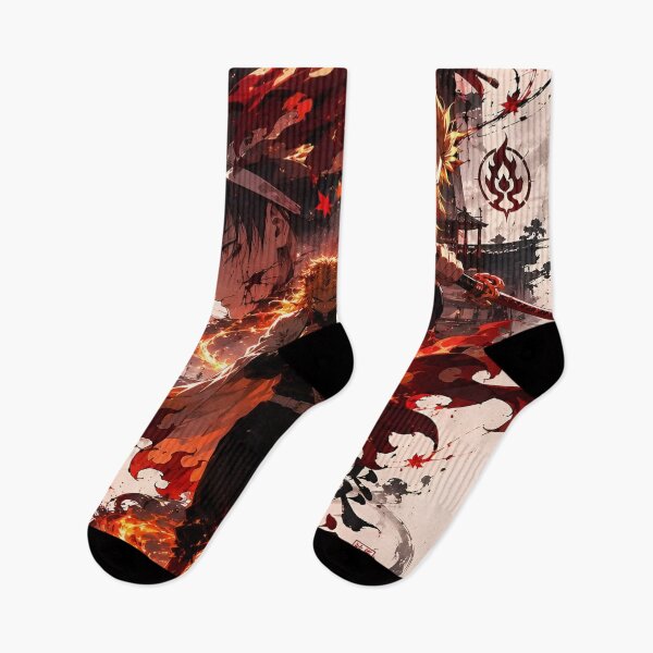 Item preview, Flame Warrior Anime Art | Fiery Samurai Poster | Epic Fire Swordsman Illustration designed and sold by Dyan4.