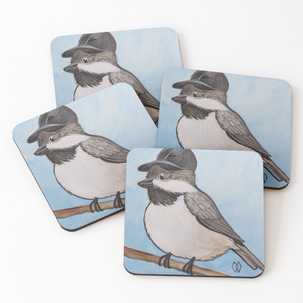 Item preview, Black capped chickadee cartoon  designed and sold by Matt Starr Fine Art .