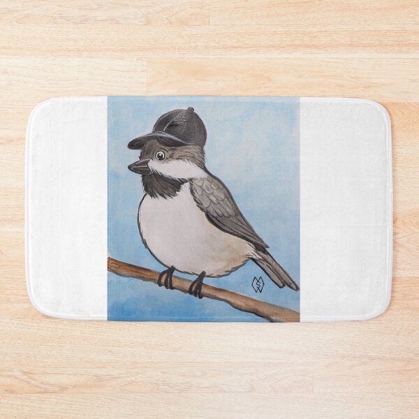 Item preview, Black capped chickadee cartoon  designed and sold by Matt Starr Fine Art .