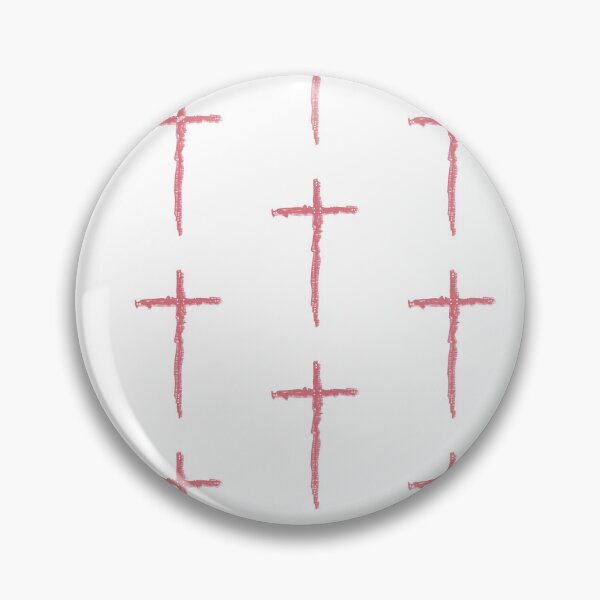 Item preview, Hand-Drawn Christian Cross | Rustic Pink Textured Faith Art designed and sold by wesluc.