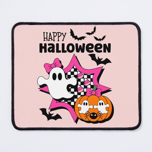 Item preview, Happy Halloween Cute Pink Ghost designed and sold by The Retromotel.