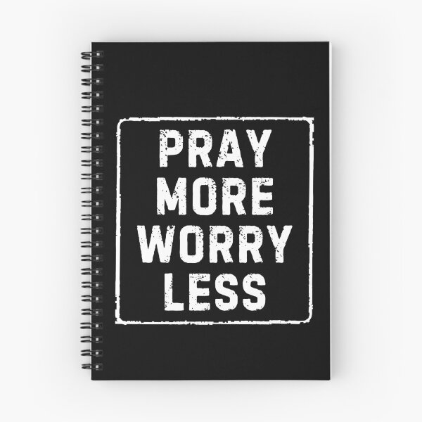 Item preview, Pray More Worry Less | Christian Inspirational Quote | Modern Faith Aesthetic Designs designed and sold by  Inner Voice Design.