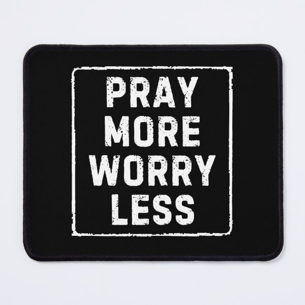 Item preview, Pray More Worry Less | Christian Inspirational Quote | Modern Faith Aesthetic Designs designed and sold by  Inner Voice Design.