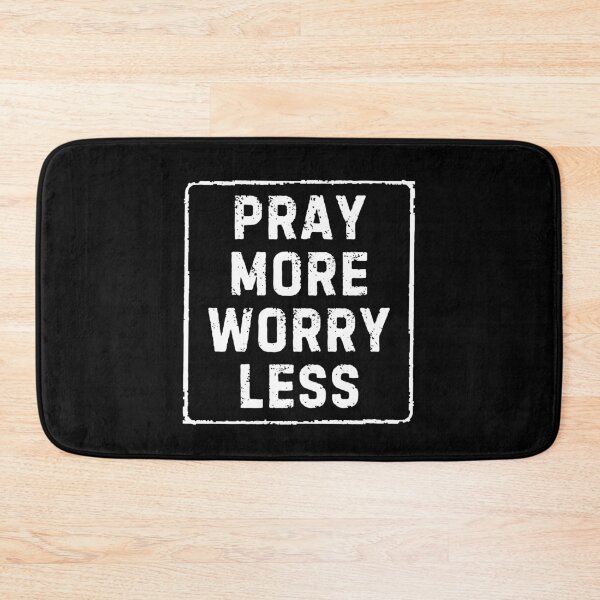 Item preview, Pray More Worry Less | Christian Inspirational Quote | Modern Faith Aesthetic Designs designed and sold by  Inner Voice Design.