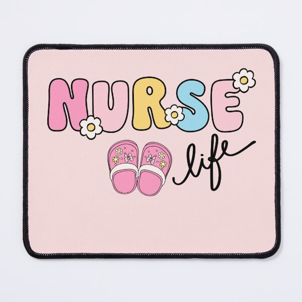 Item preview, Cute Retro Nurse Floral Design - Pastel Aesthetic Nurse Croc designed and sold by TShak Clothing .