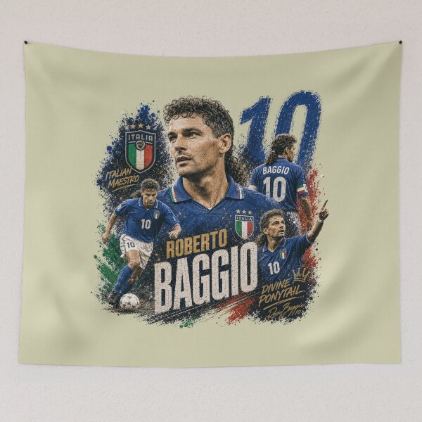 Item preview, Roberto Baggio - Italian Football Legend designed and sold by Sports Boutique.