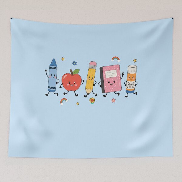 Item preview, Happy School Supplies For First Day Classroom Smiles designed and sold by FreshVibe Prints.