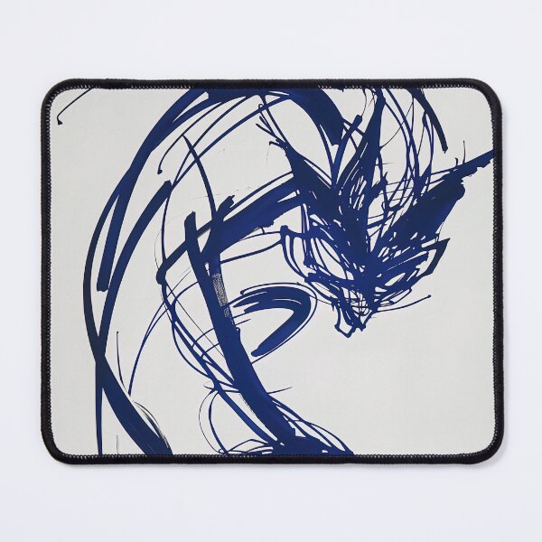 Item preview, Chupacabra, fantastic creature - Blue Abstract Art designed and sold by shadow-bloom.