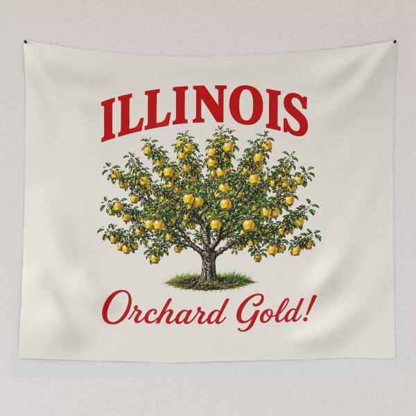Item preview, Illinois Golden Apple Orchard – Orchard Gold! designed and sold by The-Drip-Studio.