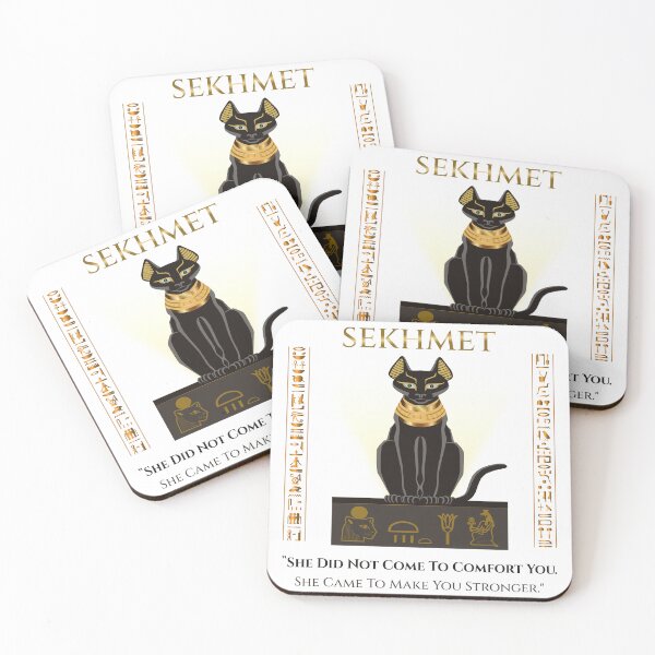 Item preview, Sekhmet · She Did Not Come To Comfort You · Egyptian Goddess Strength Art · Ancient Egypt designed and sold by PharaohDArt.