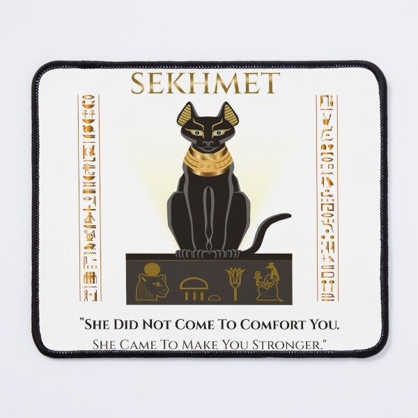 Item preview, Sekhmet · She Did Not Come To Comfort You · Egyptian Goddess Strength Art · Ancient Egypt designed and sold by PharaohDArt.