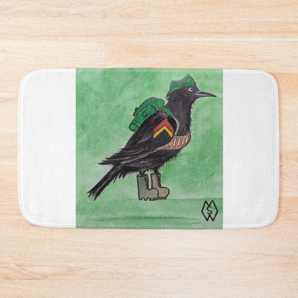 Item preview, Corporal Red-winged blackbird cartoon  designed and sold by Matt Starr Fine Art .