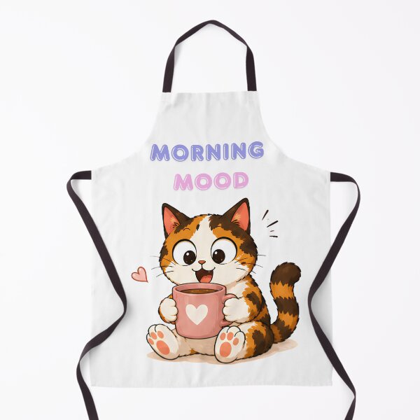 Item preview, Cozy Cute Calico Cat Coffee Illustration - Morning mood designed and sold by Lunexa-Lab.