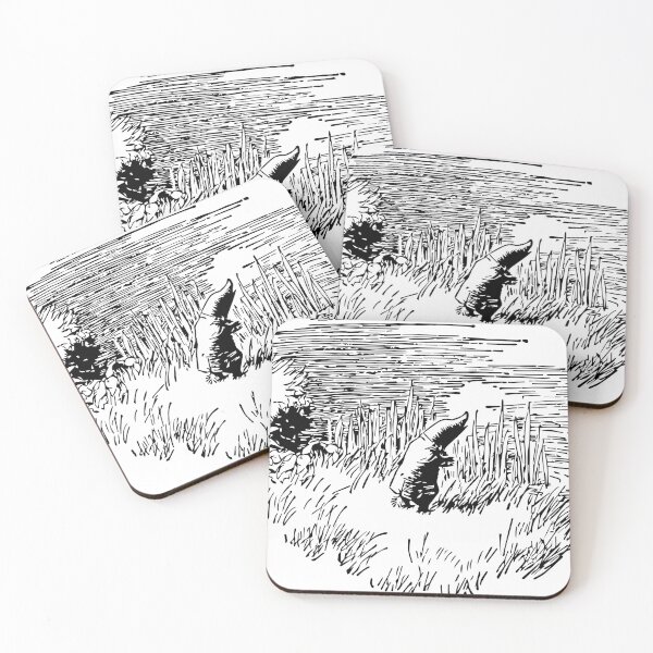 Item preview, Mole outside - Wind in the Willows - Vintage Woodcut Illustration Garden Gnome Wall Art for Cottagecore Lovers designed and sold by RickE.