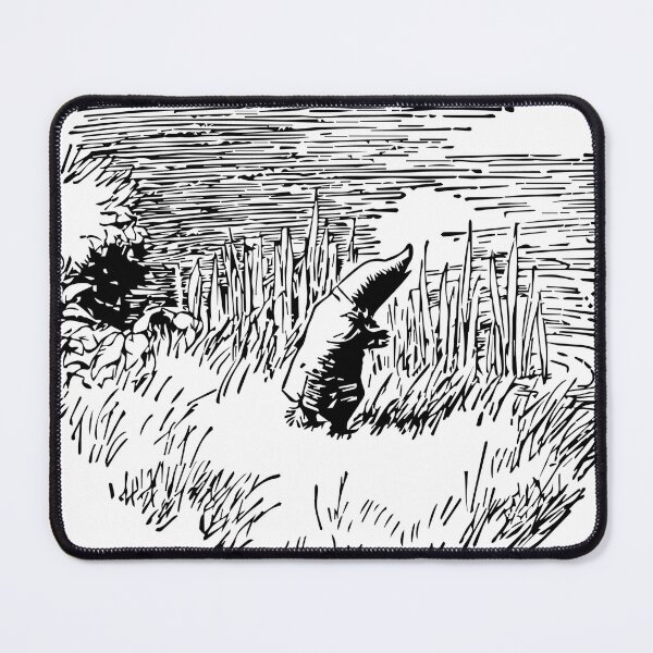 Item preview, Mole outside - Wind in the Willows - Vintage Woodcut Illustration Garden Gnome Wall Art for Cottagecore Lovers designed and sold by RickE.