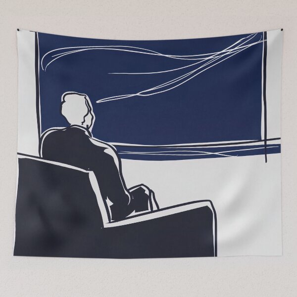 Item preview, Cinema - Blue Abstract Art designed and sold by shadow-bloom.