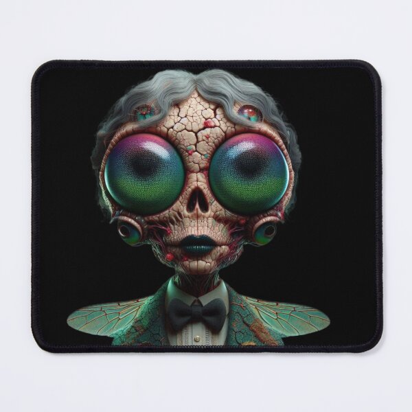 Item preview, Dapper Insectoid Gentleman – Uncanny Fly Hybrid Portrait designed and sold by LujziWorld.