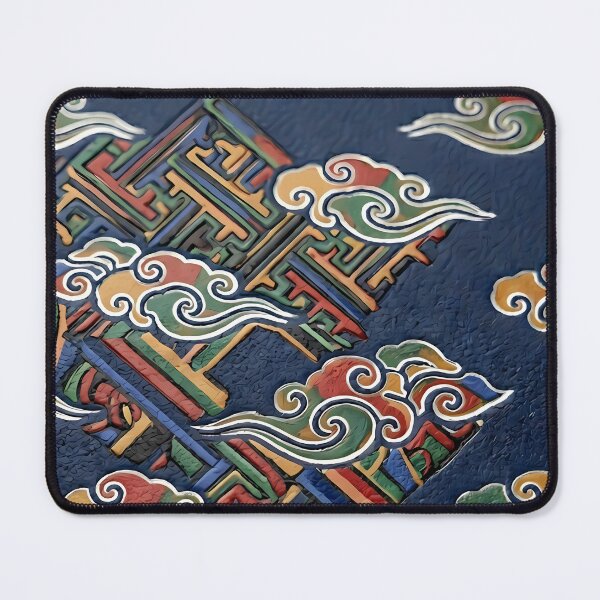 Item preview, Korean Traditional Dancheong Lotus Pattern - Aesthetic Art designed and sold by SOOstudio73.