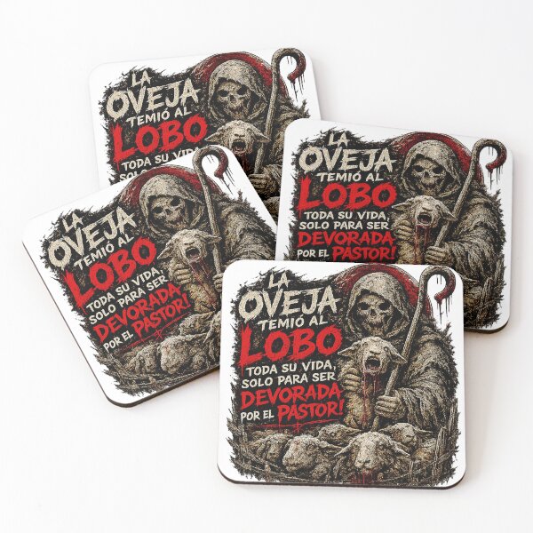 Item preview, La oveja temió al lobo toda su vida | Cita de filosofía oscura con diseño gótico de calavera designed and sold by Alchemy Forge.