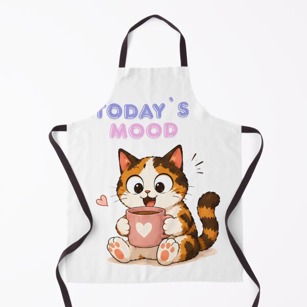 Item preview, Cozy Cute Calico Cat Coffee Illustration - Today`s mood designed and sold by Lunexa-Lab.