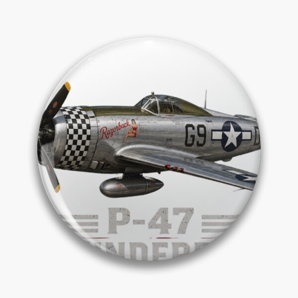 Item preview, P-47 Thunderbolt WWII Fighter | Vintage American Warbird Aviation T-Shirt Design designed and sold by Diesel outlaw .