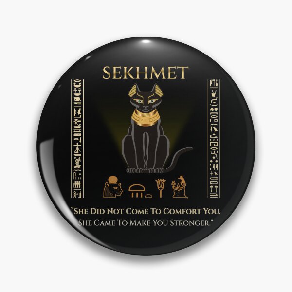 Item preview, Sekhmet · She Did Not Come To Comfort You · Egyptian Goddess Strength Art · Ancient Egypt designed and sold by PharaohDArt.