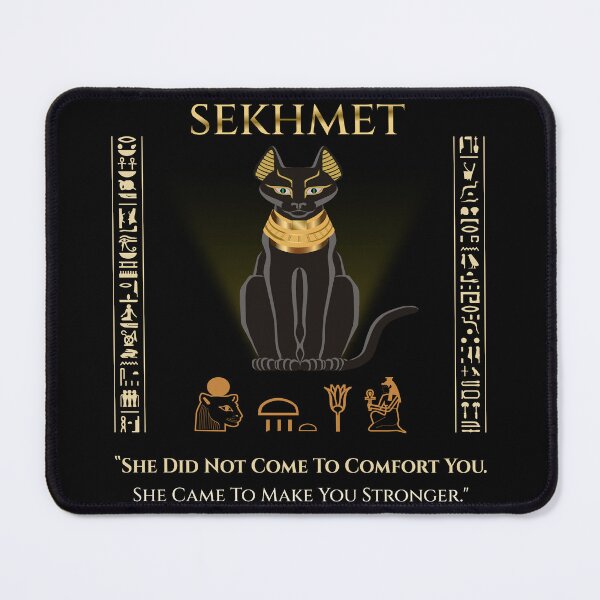 Item preview, Sekhmet · She Did Not Come To Comfort You · Egyptian Goddess Strength Art · Ancient Egypt designed and sold by PharaohDArt.